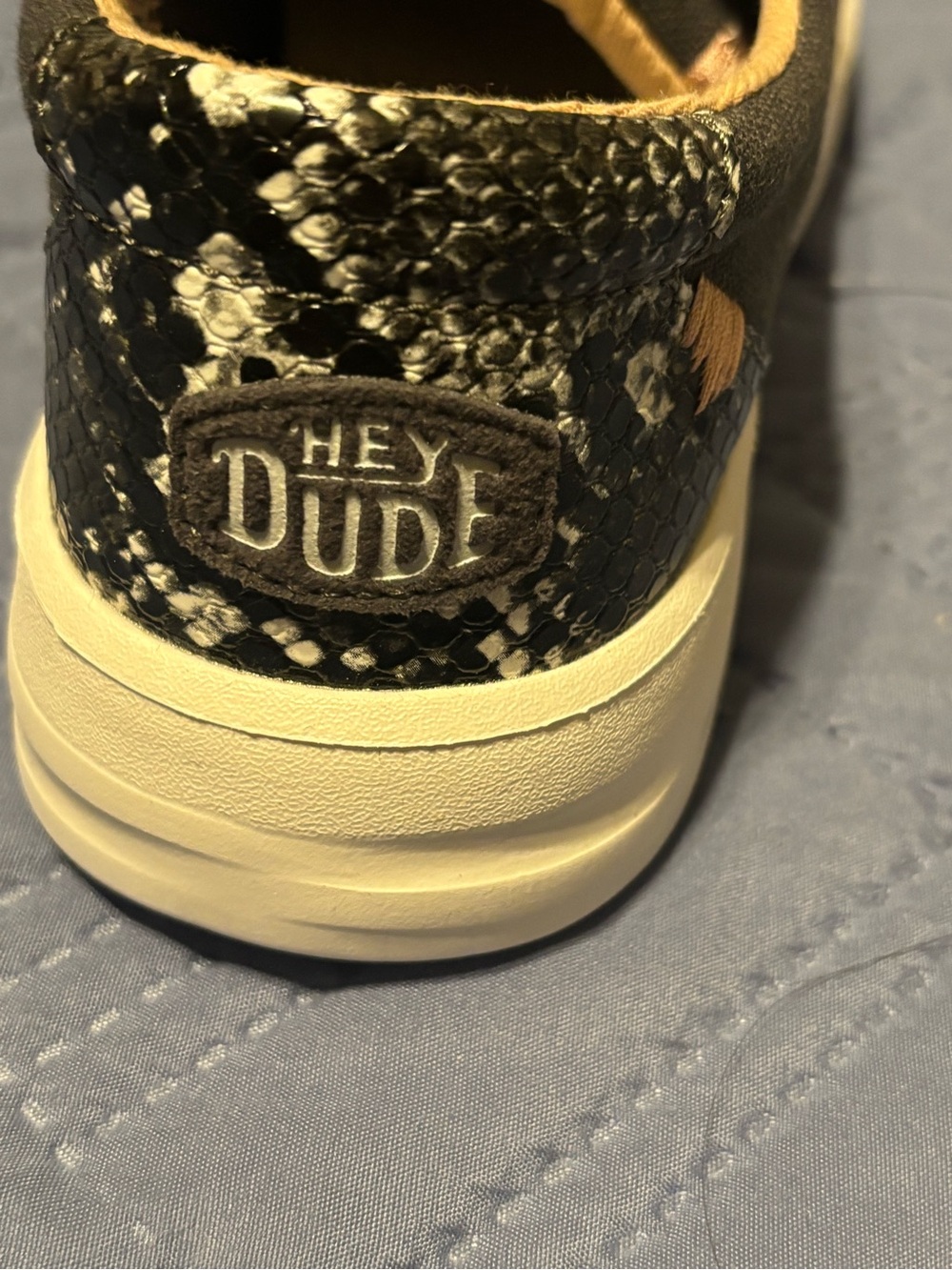 🆕 Hey Dude Black Canvas Sneakers - Picture 3 of 7
